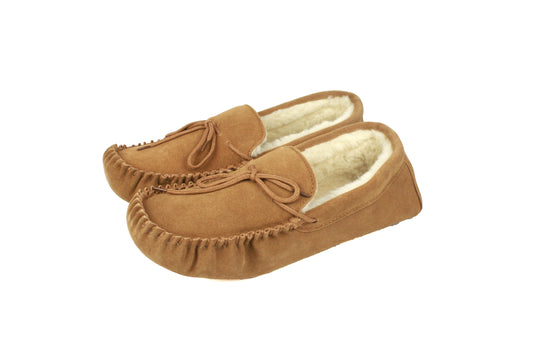 Jesse Unisex Wool Lined Moccasin Soft Sole