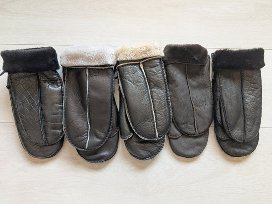 Mixed Nappa Sheepskin Mittens