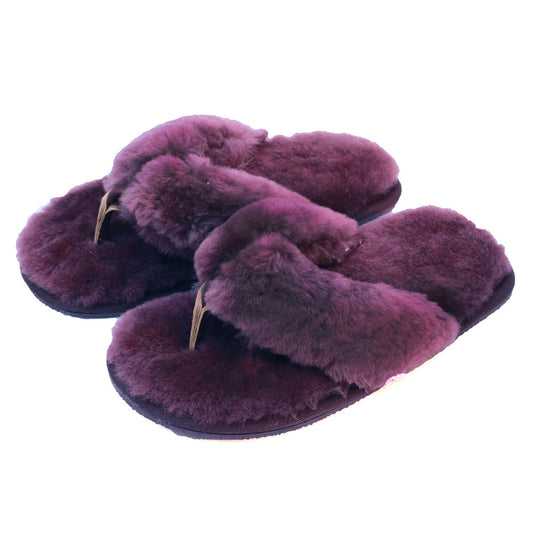 ECL979  Sheepskin Flip Flop Slipper