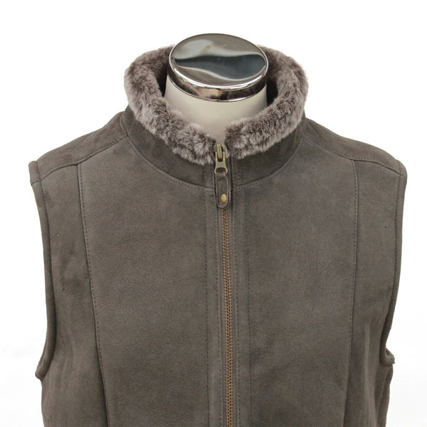 Sheepskin bodywarmer online ladies