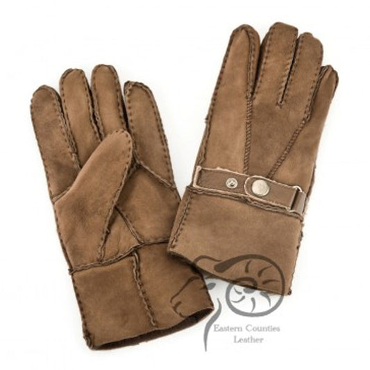 MSG/T Men's Sheepskin Glove with Strap Detail