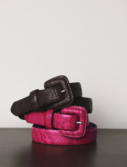 NLB03 Mocc Snake Print Belt