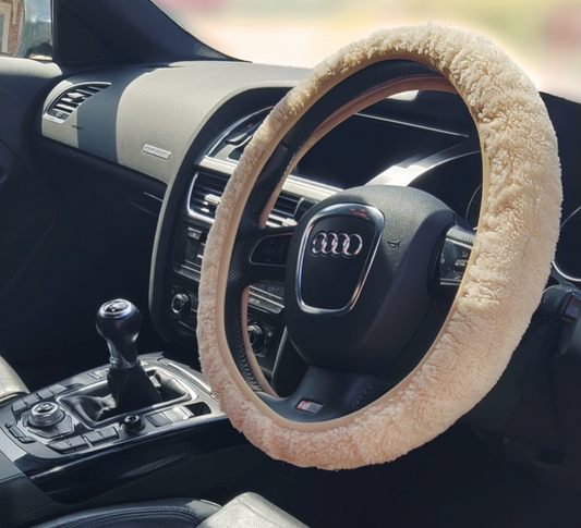 Sheepskin Steering Wheel Cover