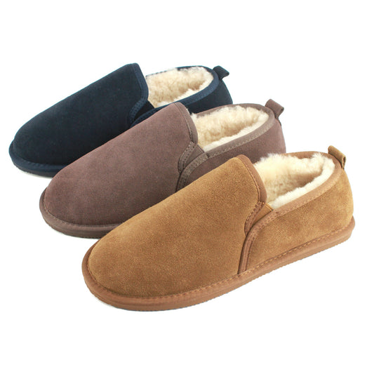 Avi  Men's Sheepskin Hard Sole Slipper