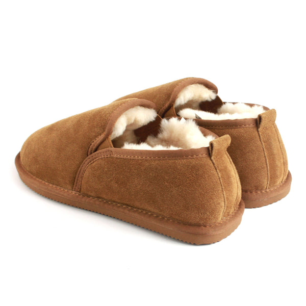 Mens slippers sheepskin on sale lined