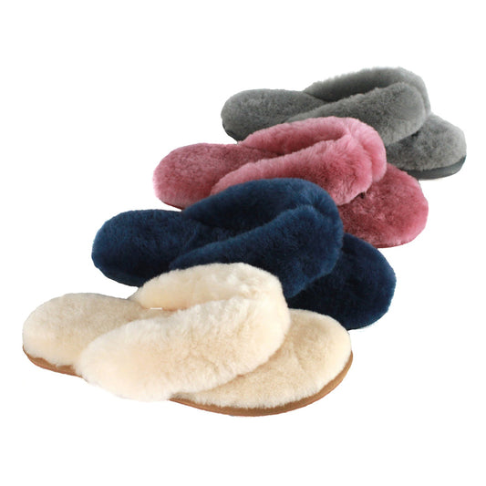 Maeve Womens Sheepskin Flip Flop