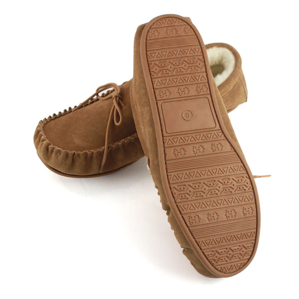 Leather 2024 sole moccasins