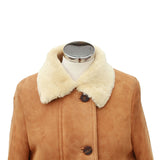 Jenny Ladies Sheepskin Jacket with Button & Zip