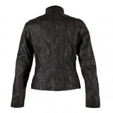Womens Leather Jacket With Stand Up Collar