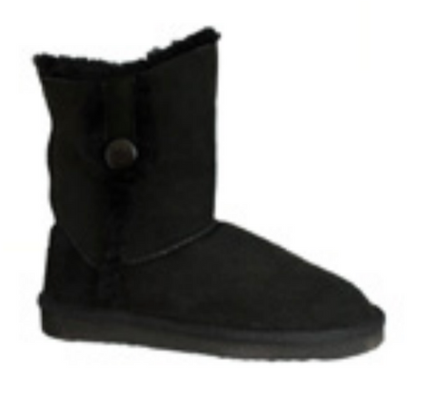 Lacey Sheepskin Boot With Button Tab