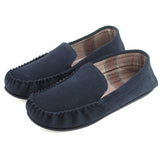 Harris Mens Fabric Lined Moccasin Hard Sole